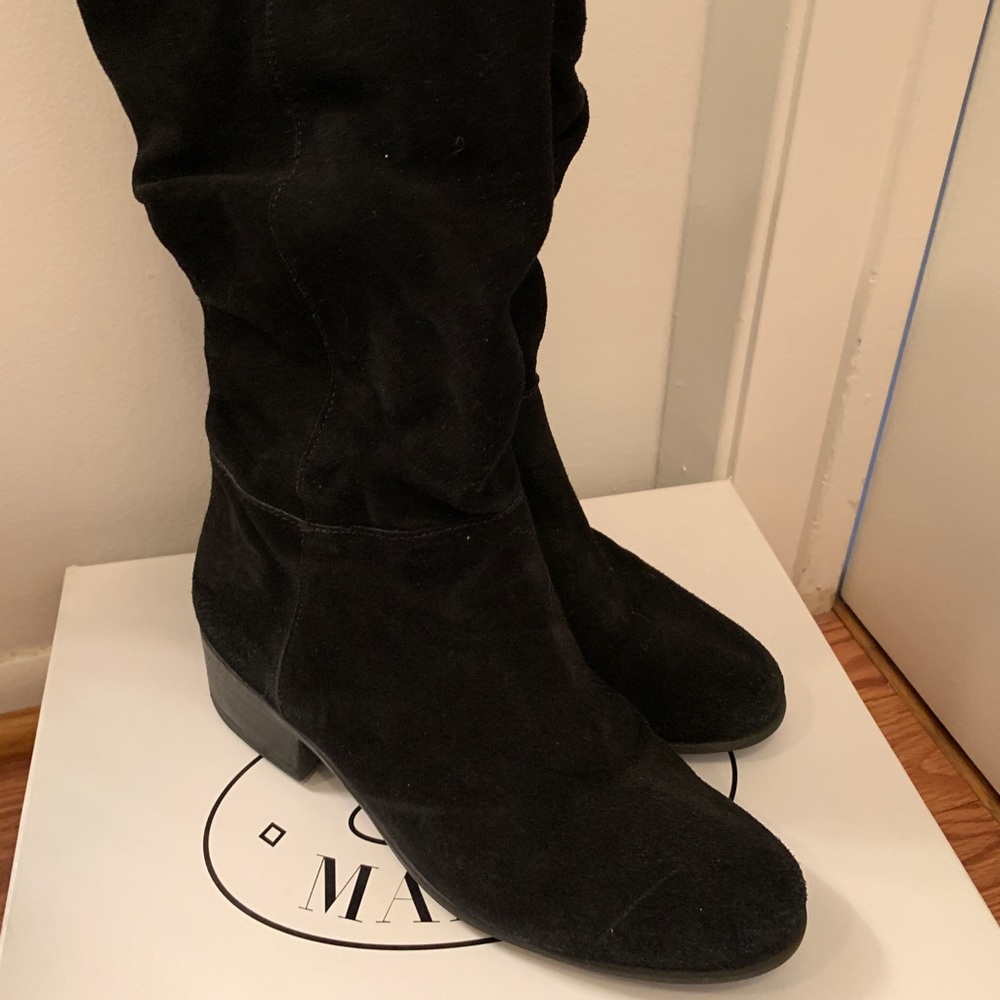 Steve Madden Ponderosa Suede Boot Black 6M